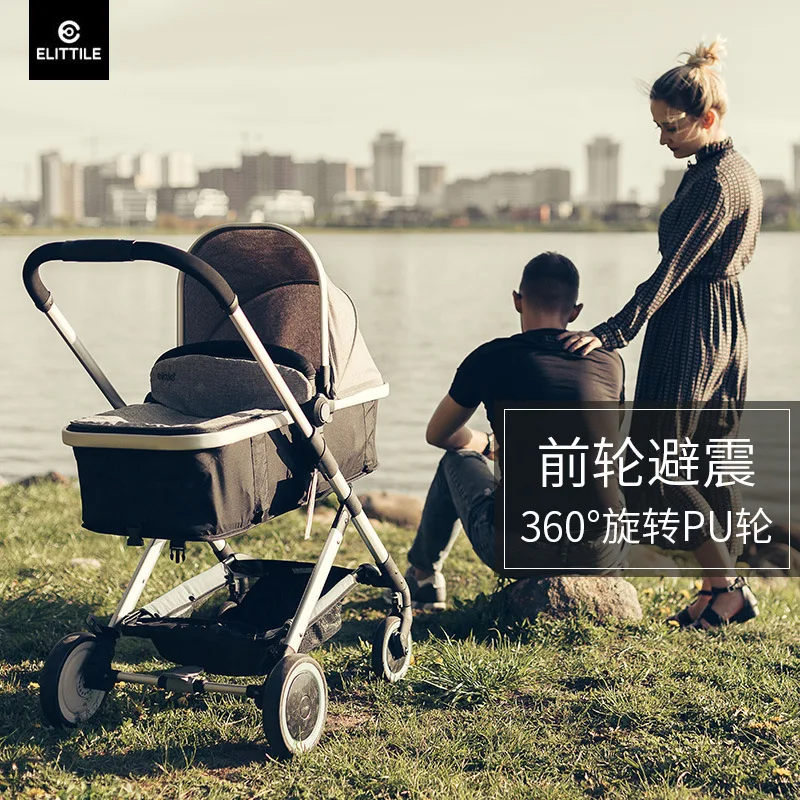 

Trolley High Children Infant Box Armchair Shock Absorbers Landscape Hand Polyester Fabric Folding Portable