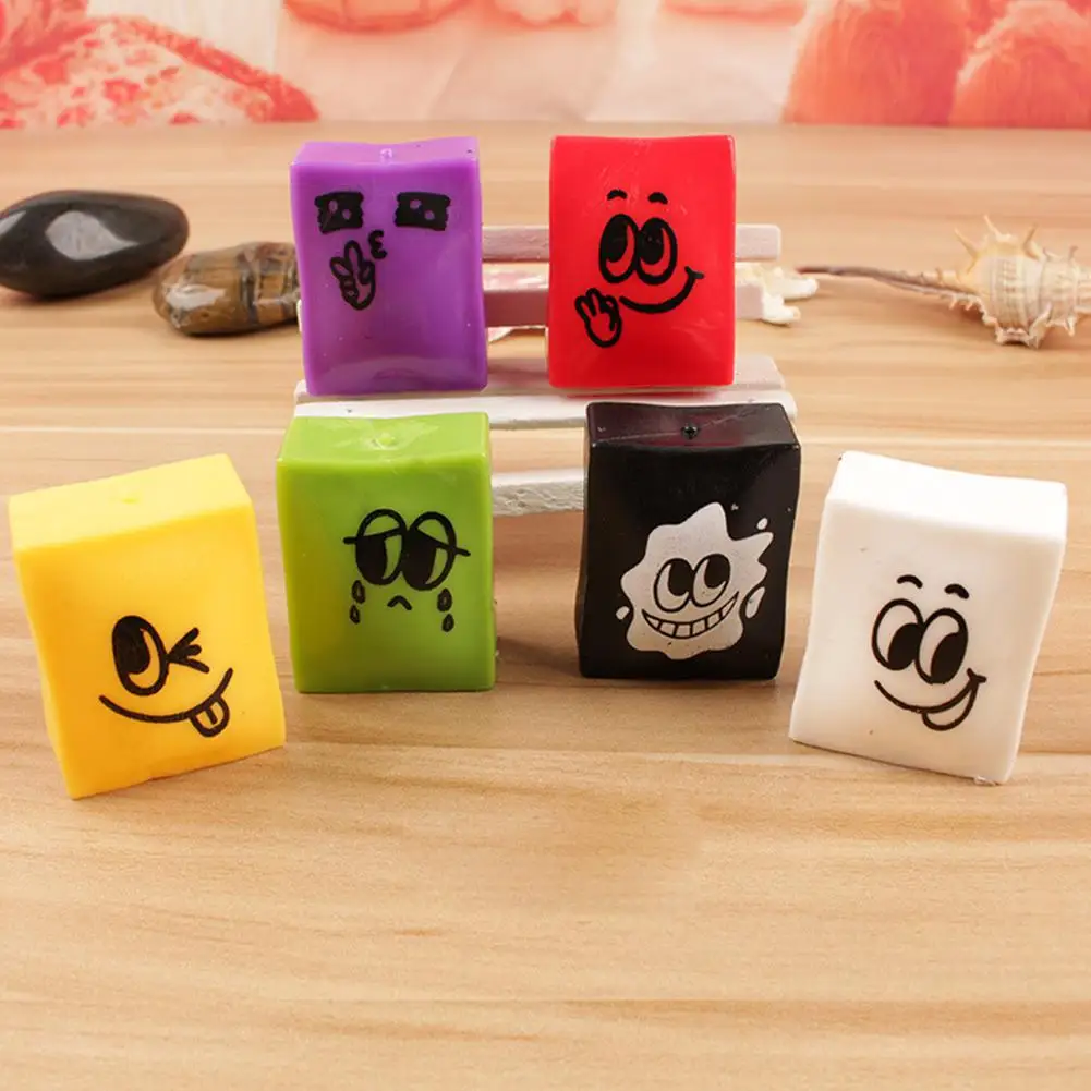 Kuulee милый мягкий Моделирование Tofu Squeeze игрушки Мягкий снятие стресса вентиляционные шары как рождественские подарки