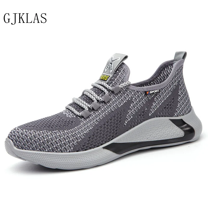 

Protective Sneakers Steel Toe Shoes for Men Work Safety Boots Prevent Smashing and Prevent Piercing Safety Men Work Sneakers
