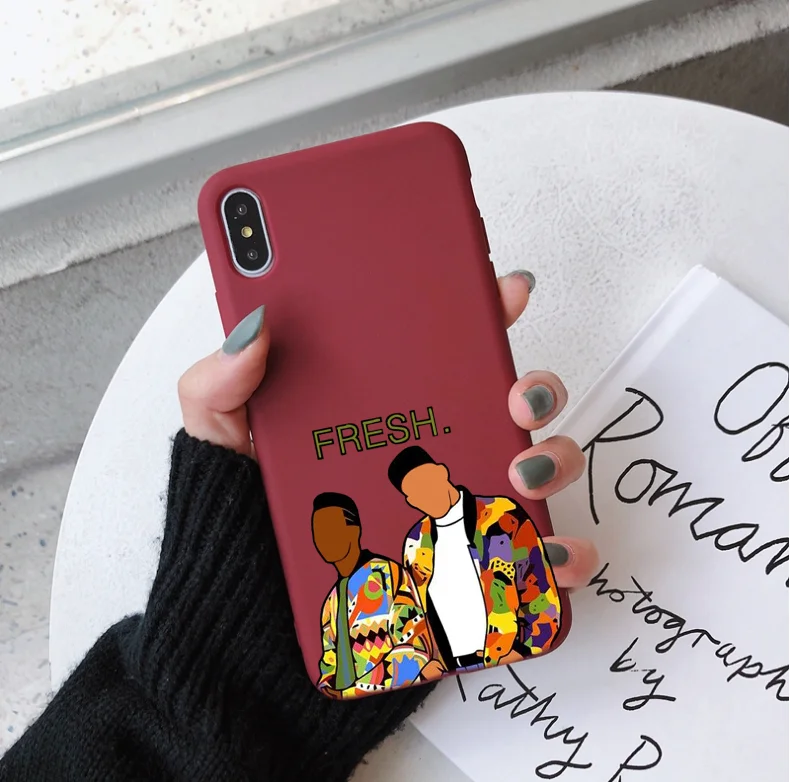 

The fresh prince of bel air Candy Color TPU Case phone For iphone 7 X XS XR XSMAX 11 11Pro fashino FRESH CASE Cover