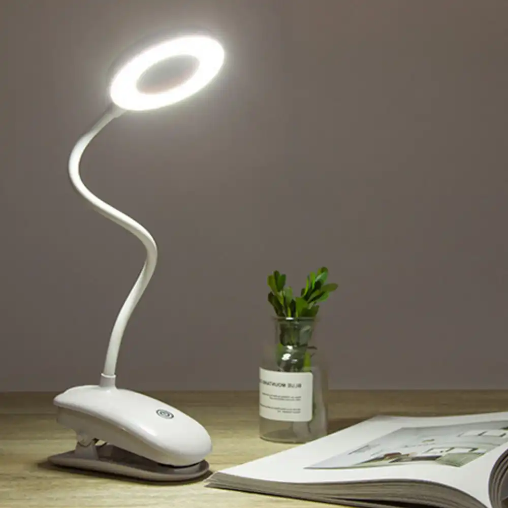 Led Desk Lamp Stationery Storage Box Light Touch Dimming Study