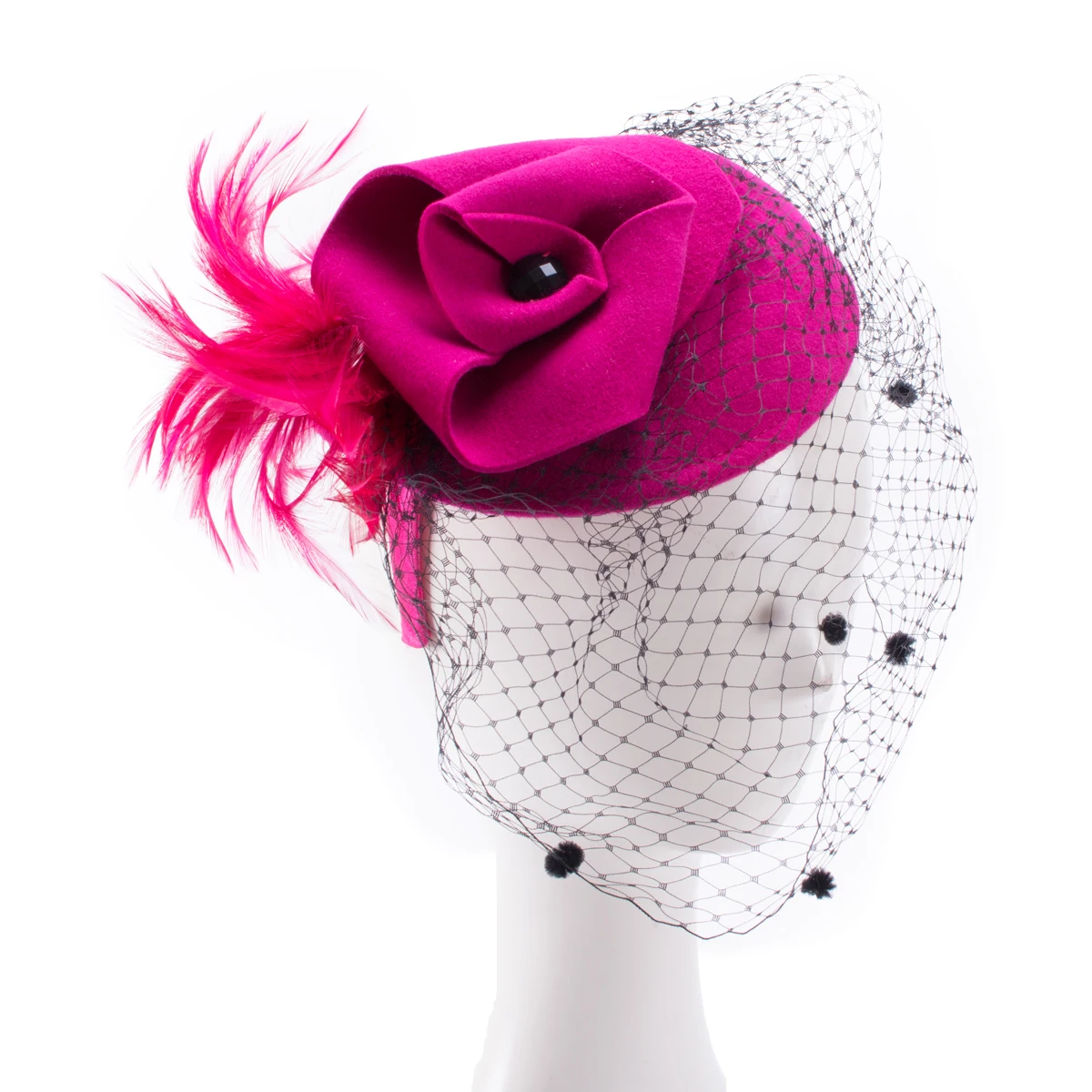 Fascinators For Women Hats Feather Veil 