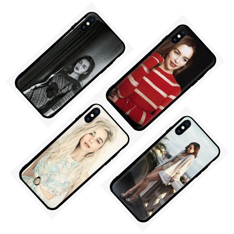 EWAU Emilia Кларк силиконовый чехол для телефона iPhone 5 5S SE 6 6s 7 8 Plus X XR XS 11 Pro Max