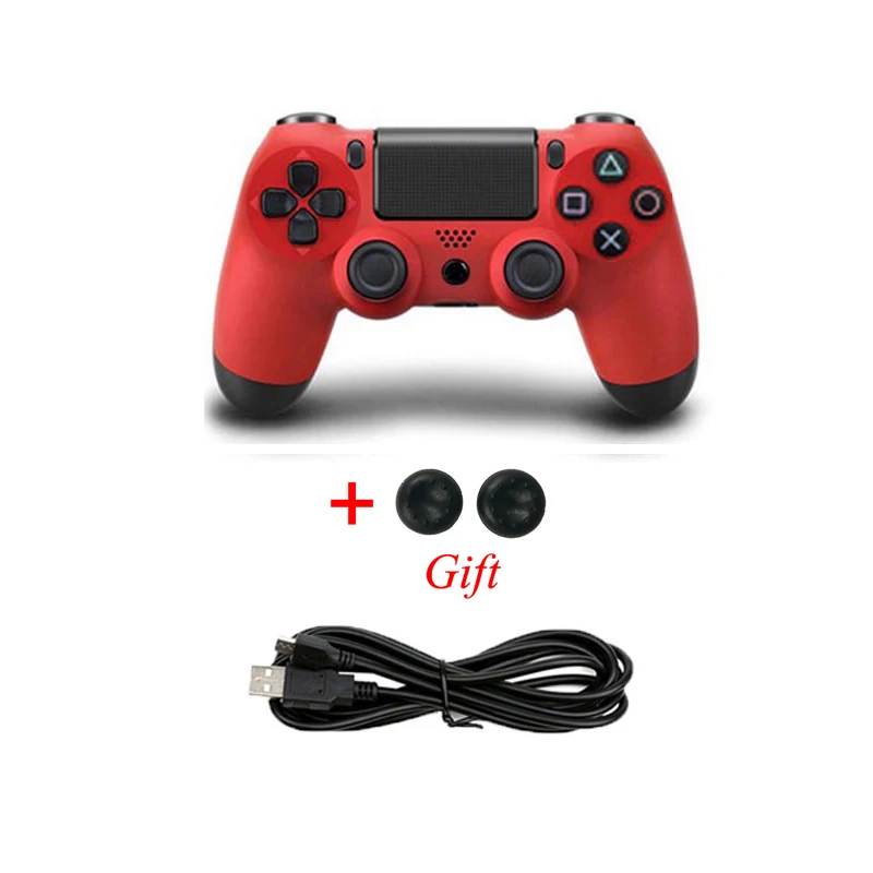 USB проводной контроллер для PS4 Геймпад для Play Station 4 контроллер для Dualshock 4 геймпад для PS4 консоли с двойной вибрацией - Цвет: RED