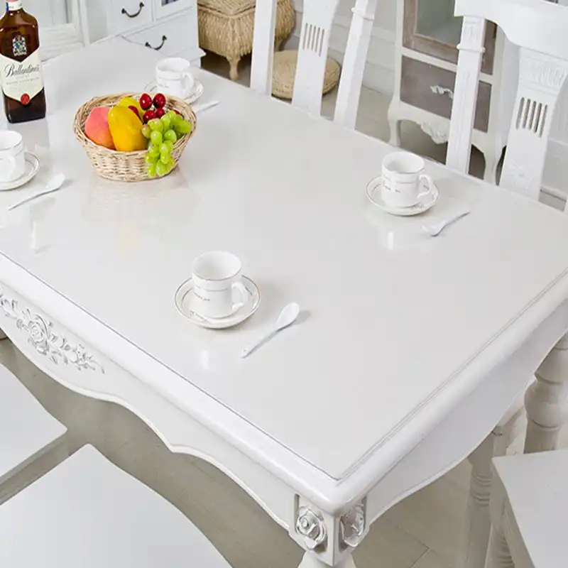 Tablecloths Soft Glass PVC Protector Desk Table Transparent Cover Mat US ~ #