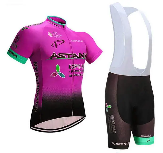 

Cycling Jersey Set 2020 Pro Astana Cycling Set Summer MTB Bike Clothing Bicycle Jersey Sportswear Maillot Ropa Ciclismo