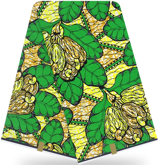 Африканская вощеная ткань принтом Анкара ткань африканская ткань Высокое качество Африканский настоящий воск 12 ярдов хлопок ткань для платья HH-Y25