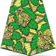 Африканская вощеная ткань принтом Анкара ткань африканская ткань Высокое качество Африканский настоящий воск 12 ярдов хлопок ткань для платья HH-Y25