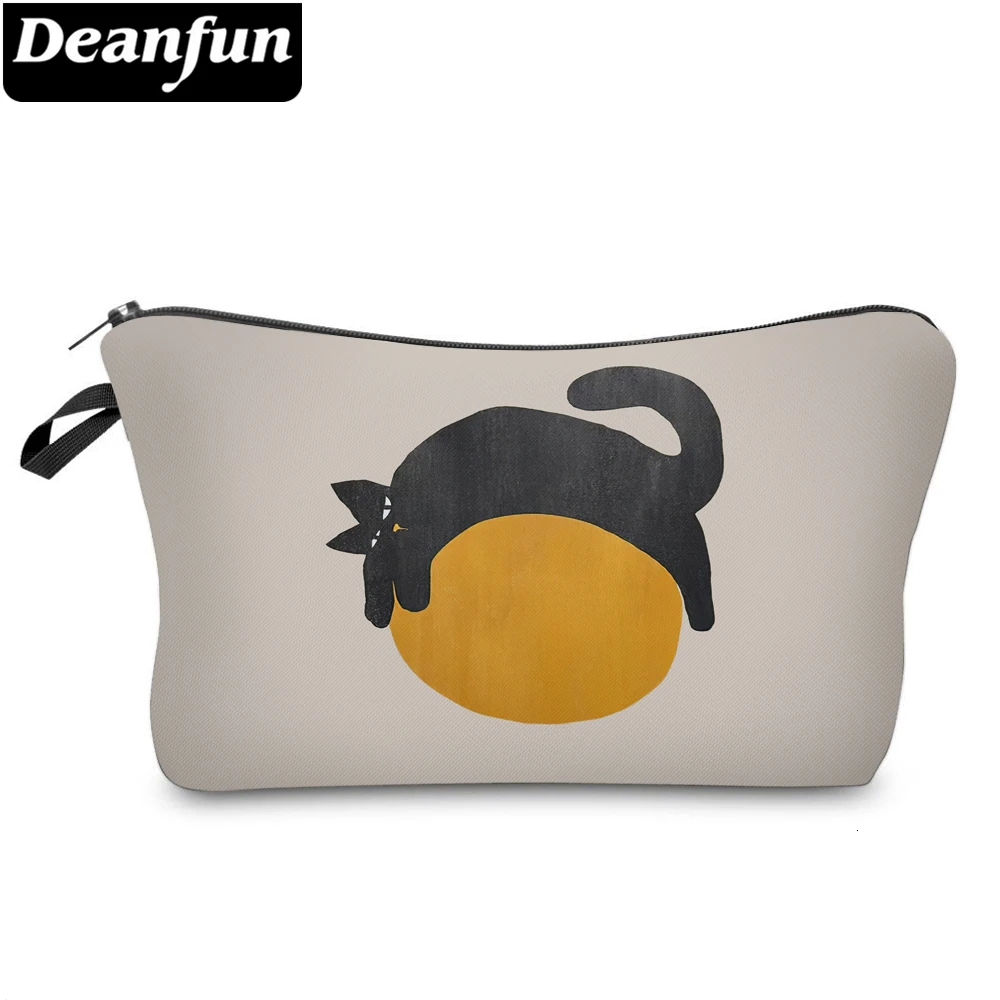 

Deanfun Lazy Cat With Ball Printed Durable Small Makeup Bag Fashion and Cheap Cosmetic Bag For Women Gift 51821