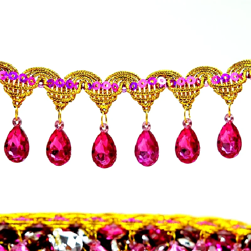 1 야드 보빈 프린지 레이스 라인 석 땋은 리본 바느질 의류 트림 액세서리