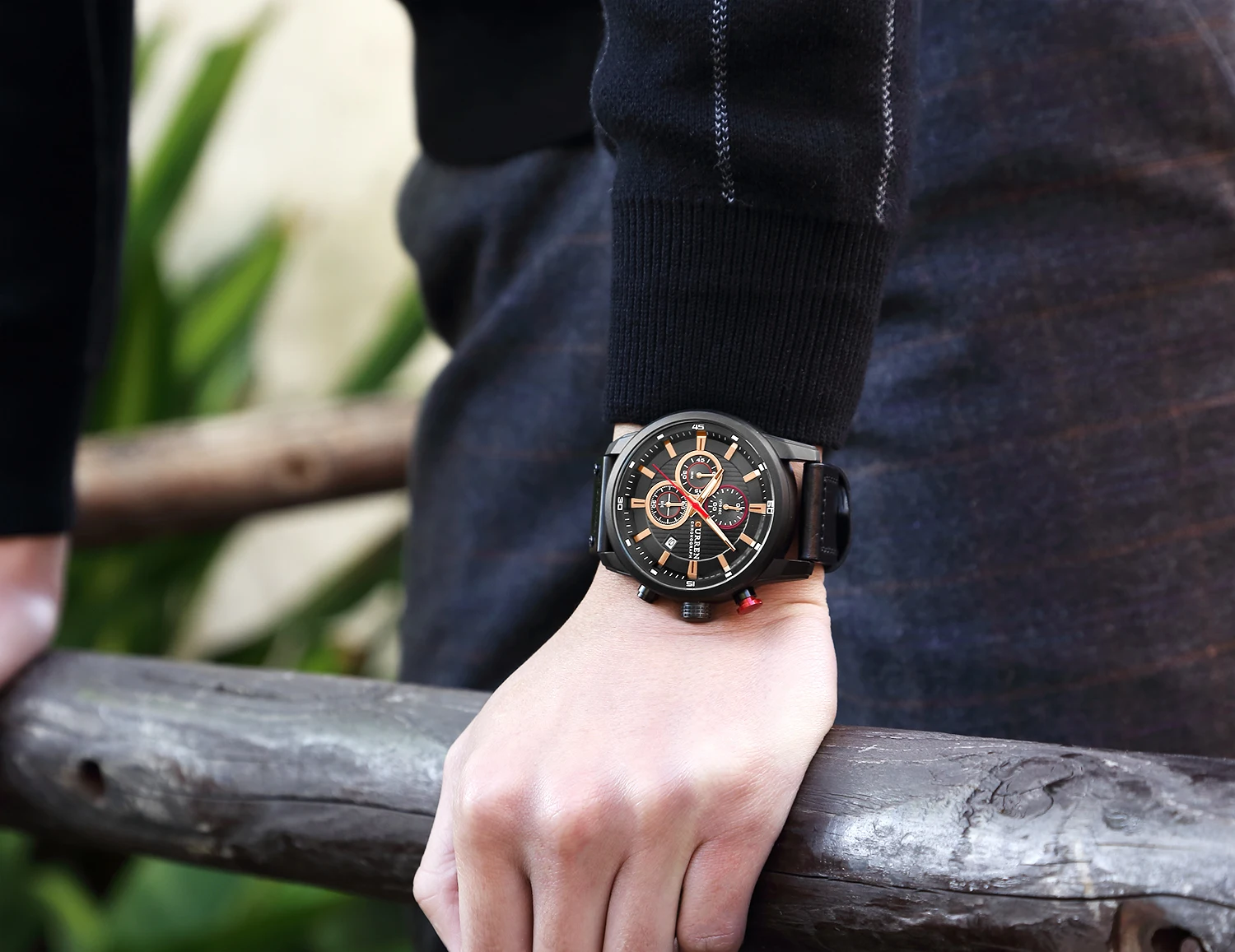 Часы мужские Топ бренд люкс CURREN Horloge человек Chronograaf Спорт милитари Mannelijke Klok Lederen человек Horloge Relogio Masculino