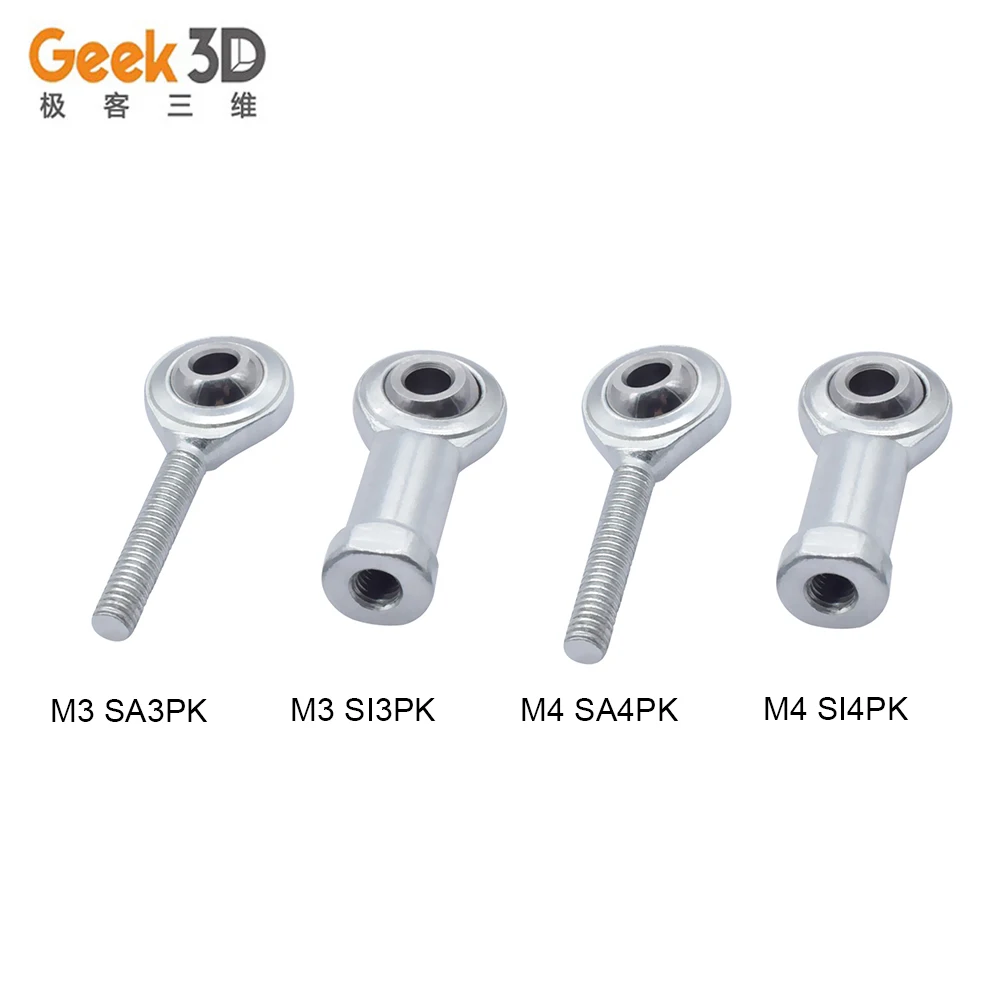 3D Printer Parts SA4PK SA3PK Male SI3PK SI4PK Female Fisheye bearing M3/M4 Right Thread Rod End Joint for | Компьютеры и офис