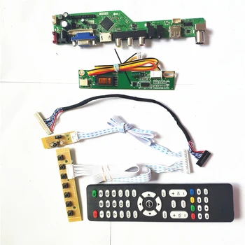 

For B150XG01 V2 T.V56 drive card board LVDS 1CCFL 30-Pins keyboard+Remote+Inverter LCD panel monitor HDMI VGA USB AV RF DIY kit
