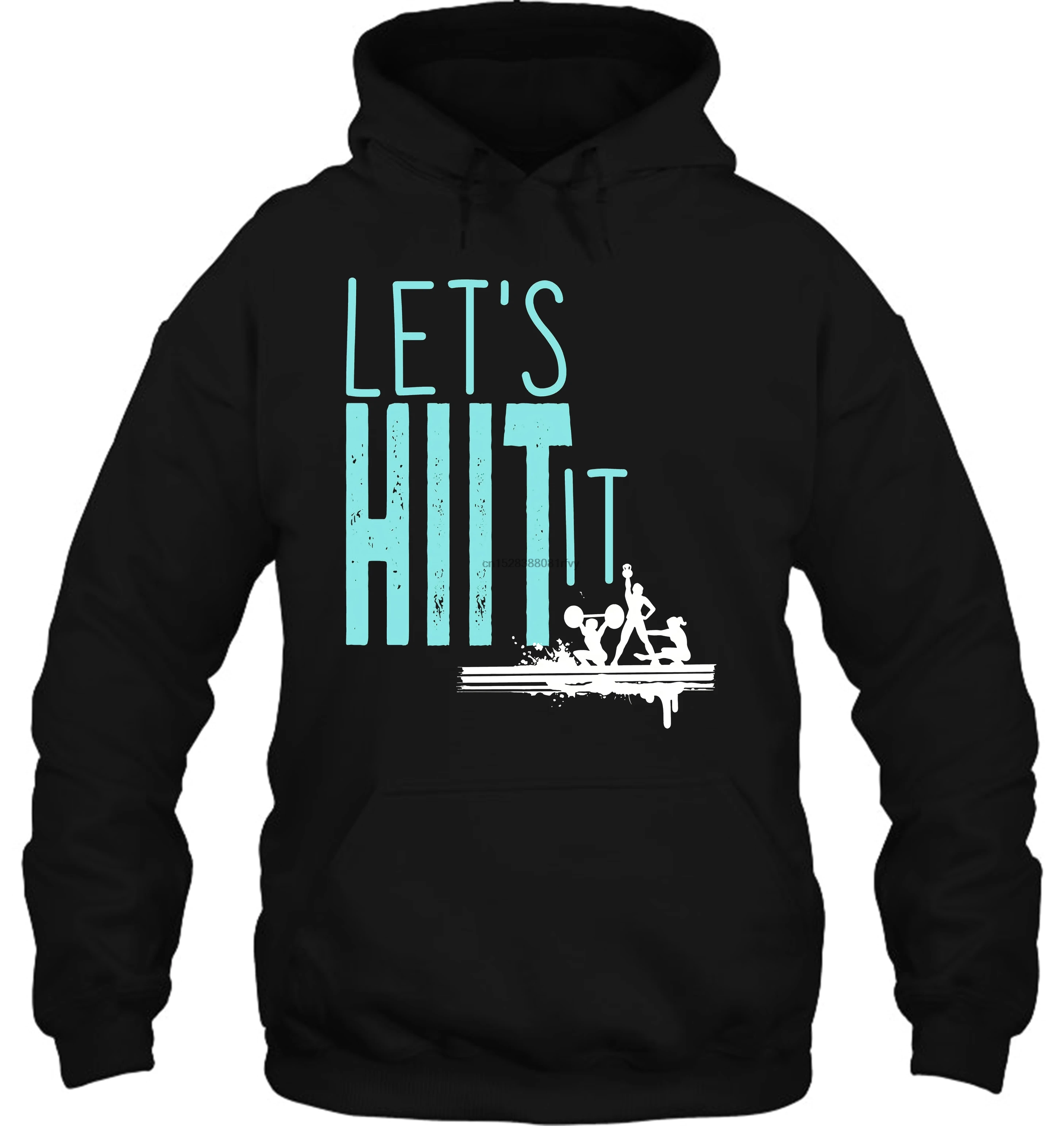 Мужская толстовка с капюшоном забавная Мода Let's Hiit женская уличная одежда