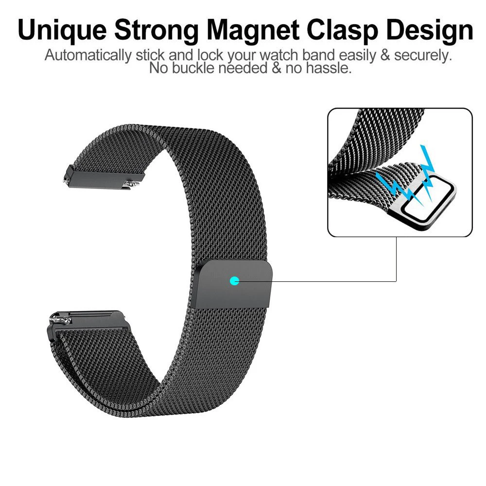 Essidi Миланский Браслет ремешок для Fitbit Versa фитнес часы из нержавеющей стали Magenetic ремешок для Fitbit Versa Lite
