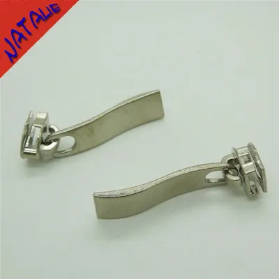 Silvery 5# не замок молния тянет Высокое качество 10 шт. Металл цинковый сплав молнии ползунки для нейлон молния для шитья - Цвет: Silvery