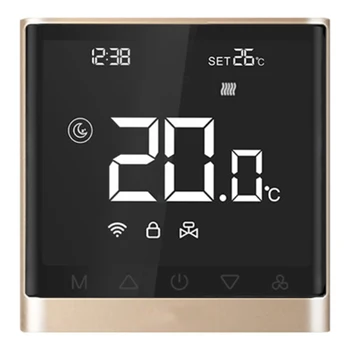 

HOT！-Wifi Thermostat Smart APP Control Temperature Controller Electric Floor Heating Thermostat with Press Screen