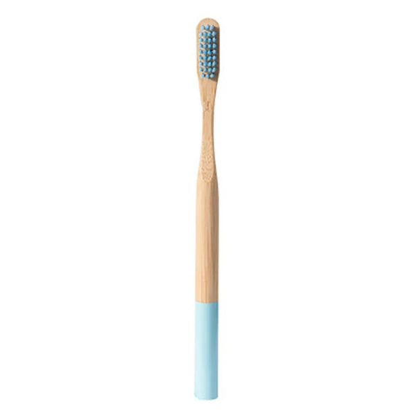 Light blue Экономичная Экологичная зубная щетка "Радуга" деревянная ручка зубная щетка для дома путешествия ds99 - Цвет: Light blue