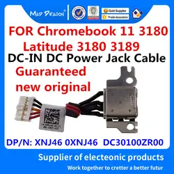 MAD Дракон Фирменная Новинка Ноутбук DC-IN DC мощность Jack кабель для Dell Latitiude 3180 3189 Chromebook 11 3189 3180 DC30100ZR00 0XNJ46