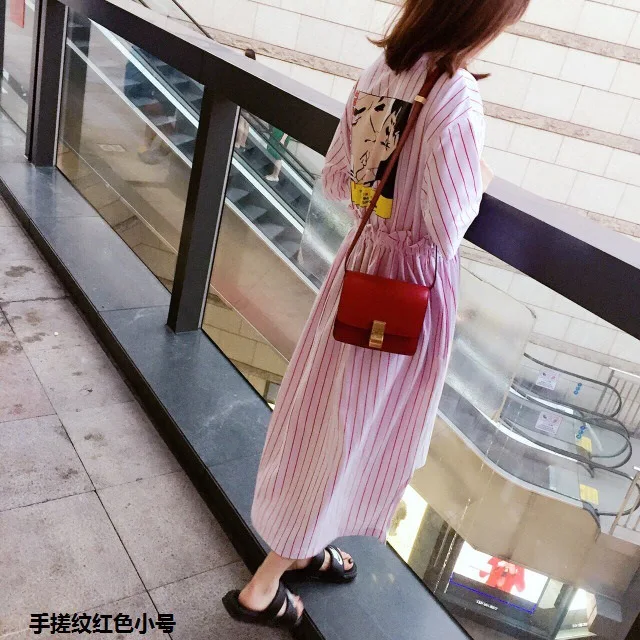 New Tofu Bag cow Leather Hand Rub Mini Small Square Single Shoulder Oblique Span Empty Sister Bag