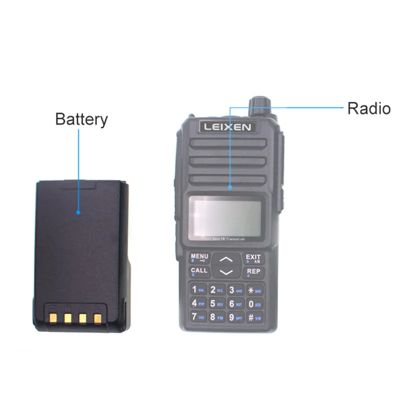 LEIXEN Battery Li ion 4000mAh for UV-25D NOTE FM Ham Radio Two Way Radio Long-Distance Walkie Talkie