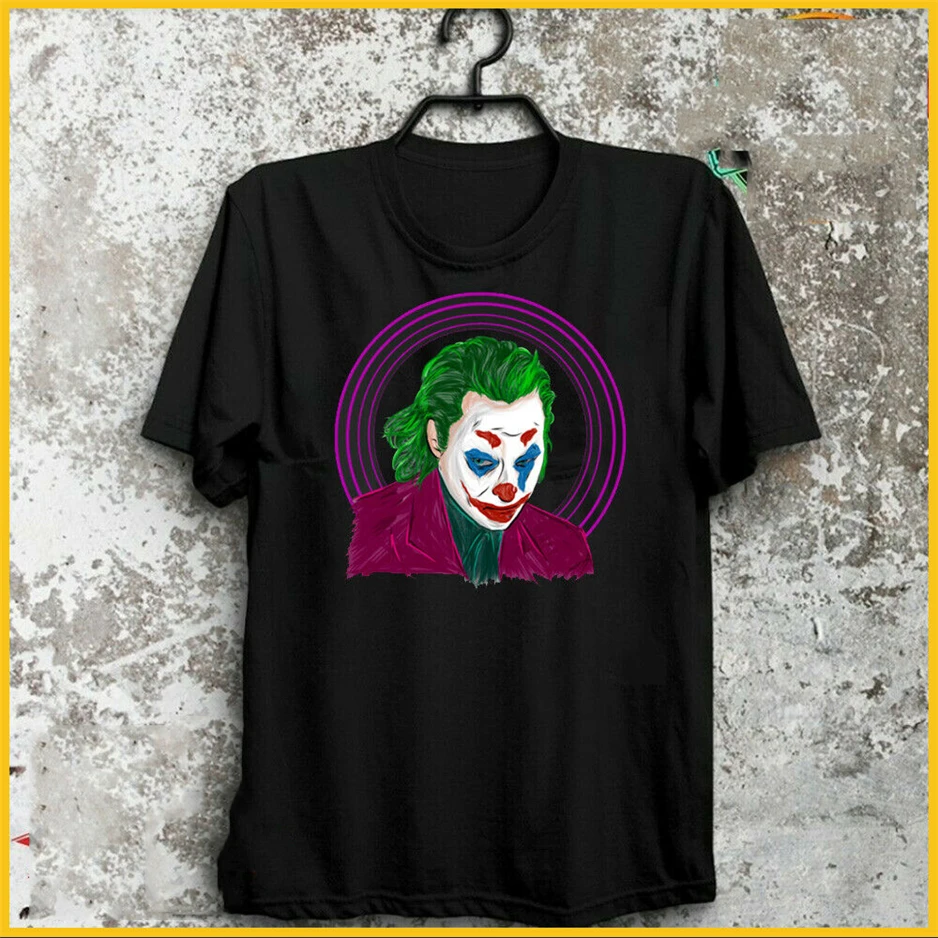 Бесплатная доставка футболка Joaquin Phoenix'S Joker высокое качество Векторный рисунок