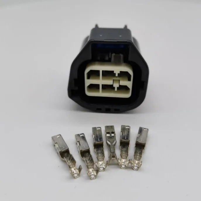 10 шт. 6 pin Женская подсветка для автомобильного номера Электрический разъем с соответствующие терминалы и уплотнения и с extral 100 шт. терминалы и уплотнения