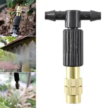 

Adjustable Copper Misting Nozzle Plastic Tee Connector Brass Watering Irrigation Sprinkler Cooling Nozzle Spray Nozzles Brass