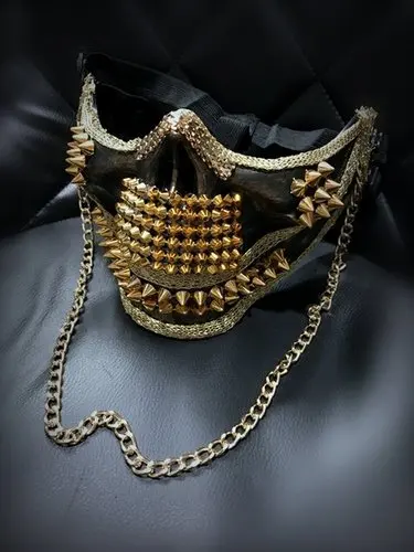 H3318 Мужская заклёпка маска на Хеллоуин и Рождество маскарадные маски мужские Клубные Выпускные вечерние ночных клубов шоу анонимированные аксессуары - Цвет: StyleA