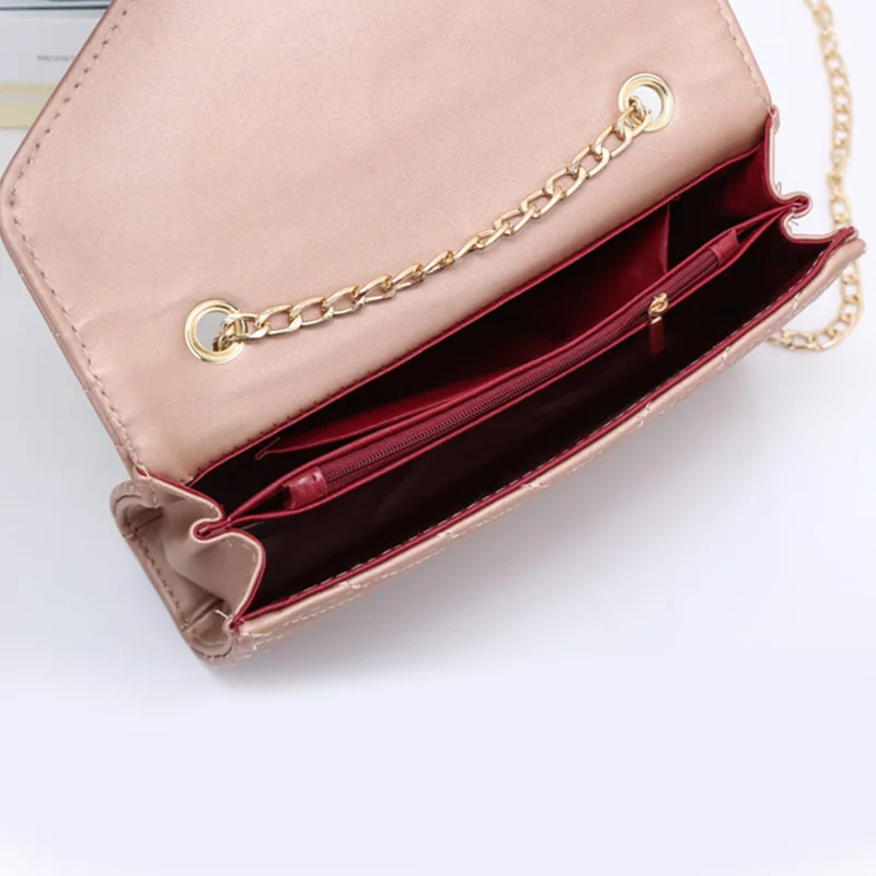 Женская сумка с диагональным поперечным покрытием, маленькая квадратная сумка на цепочке, женская сумка на плечо