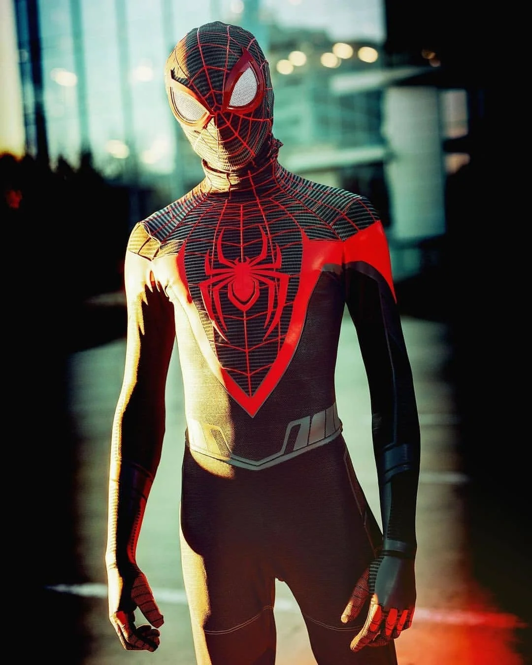 Ps5 Miles Morales Spiderman Costume Cosplay Abiti Zentai Costume Di Halloween Superhero Spandex Body Miles Morales Adult Kids