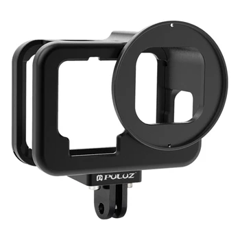 

PULUZ Case for GoPro HERO9 Black Housing Shell CNC Aluminum Alloy Protective Cage with Insurance Frame & 52mm UV Lens