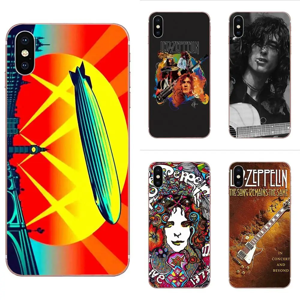 

For Huawei Nova 2 V20 Y3II Y5 Y5II Y6 Y6II Y7 Y9 G8 G9 GR3 GR5 GX8 Prime 2018 2019 Skin Hybrid 2019 Legend Band Led Zeppelin