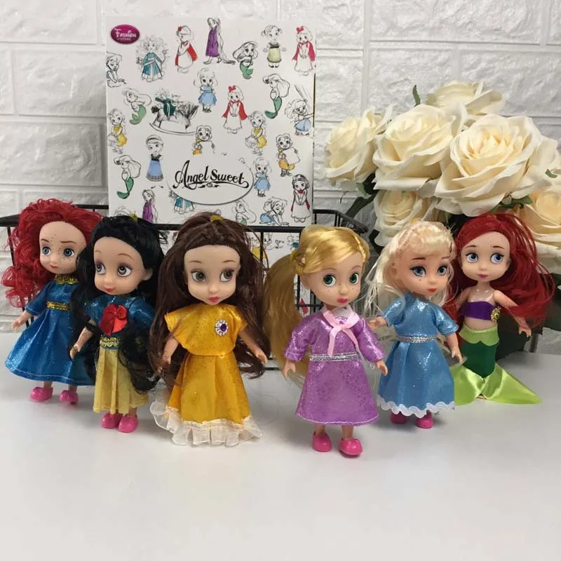Кукла Холодное сердце Disney сказочная принцесса 6 шт./компл. Белоснежка маленькая