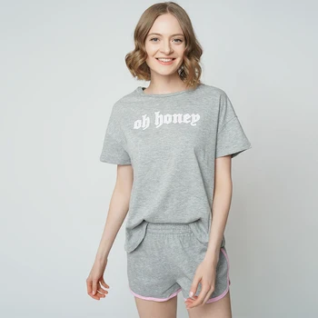 

summer new arrival 2020 cute pajamas for women sleepwear pajama set high quality cotton two piece pjs with shorts