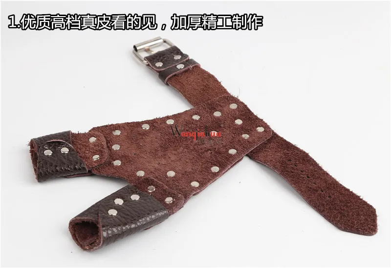 Приспособление для охоты защита рук перчатки для рыбалки Harpoon Bracer воловья сталь пластина ручная защита Натуральная кожа рыболовные принадлежности