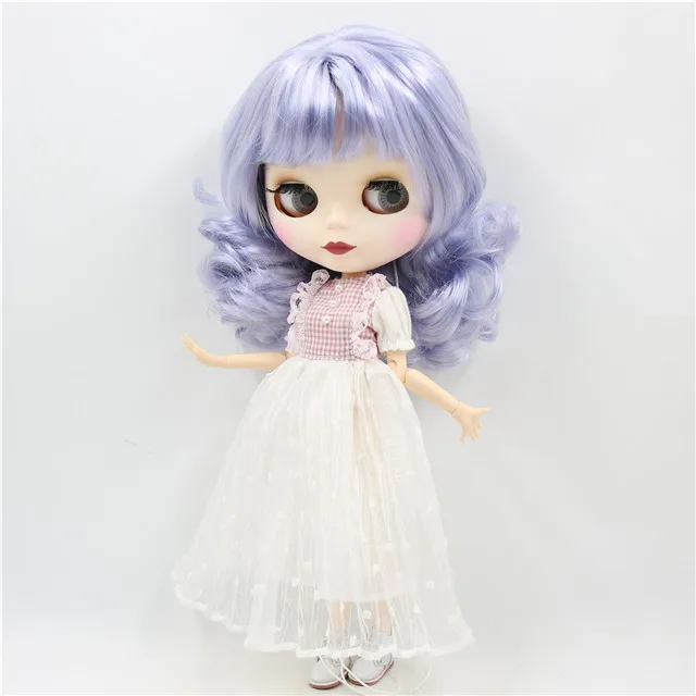 ICY factory шарнирная кукла blyth mix violet hair joint body matte face 30 см 1/6 toy - Цвет: doll clothes shoes