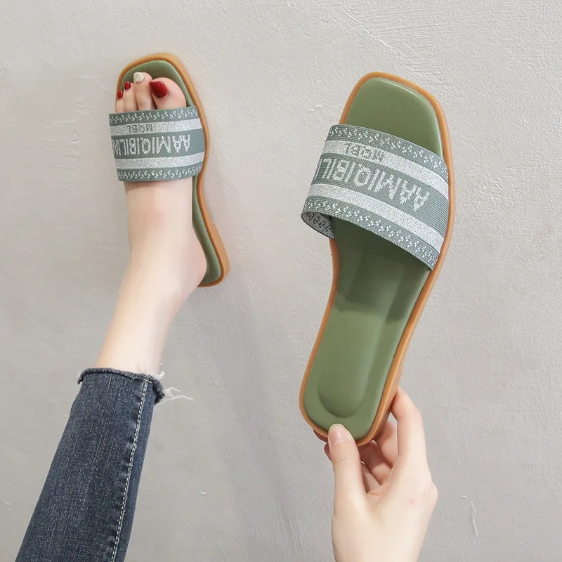 Brand 2022 Summer Women Slippers Flat Shoes Woman Low Top Slides Simplicity Fashion Plus Size Slipper Casual Ladies High Quality