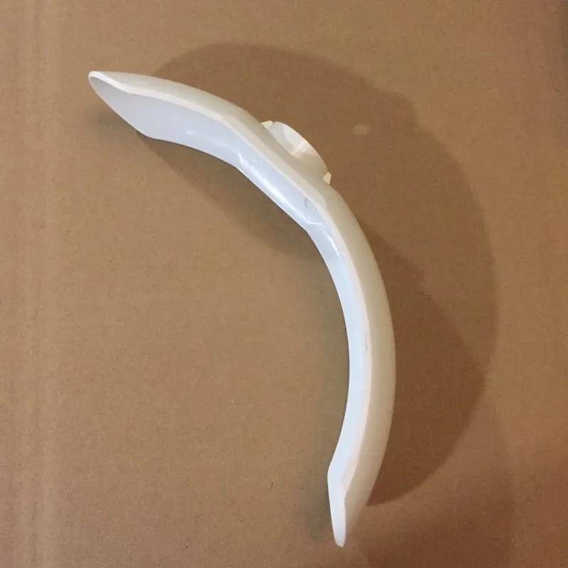 Rear Front Mudguard Tire Tyre Splash Fender Guard Wing with Light for Xiaomi Mijia M365 Electric Skateboard Scooter Replacements - Color: front mudguard white