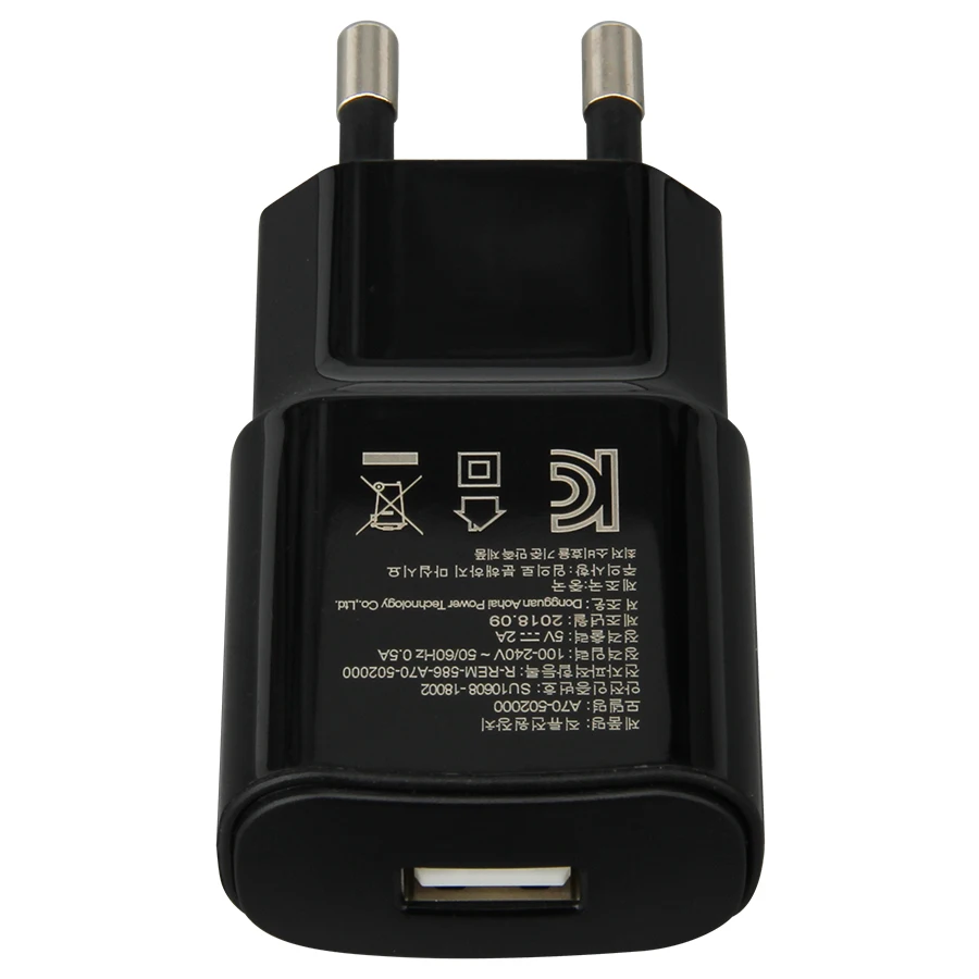 US $766.85 CE CB Certified Wall Charger EU Plug Single USB Power Adapter Charger 10W USB Travel Charger Power Adapter Phone Charger 300pcs
