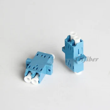 

1000 pcs/bag LC-LC Duplex adapter Single Mode Fiber Adapter Connector LC SM Optical fiber coupler flange LC/UPC