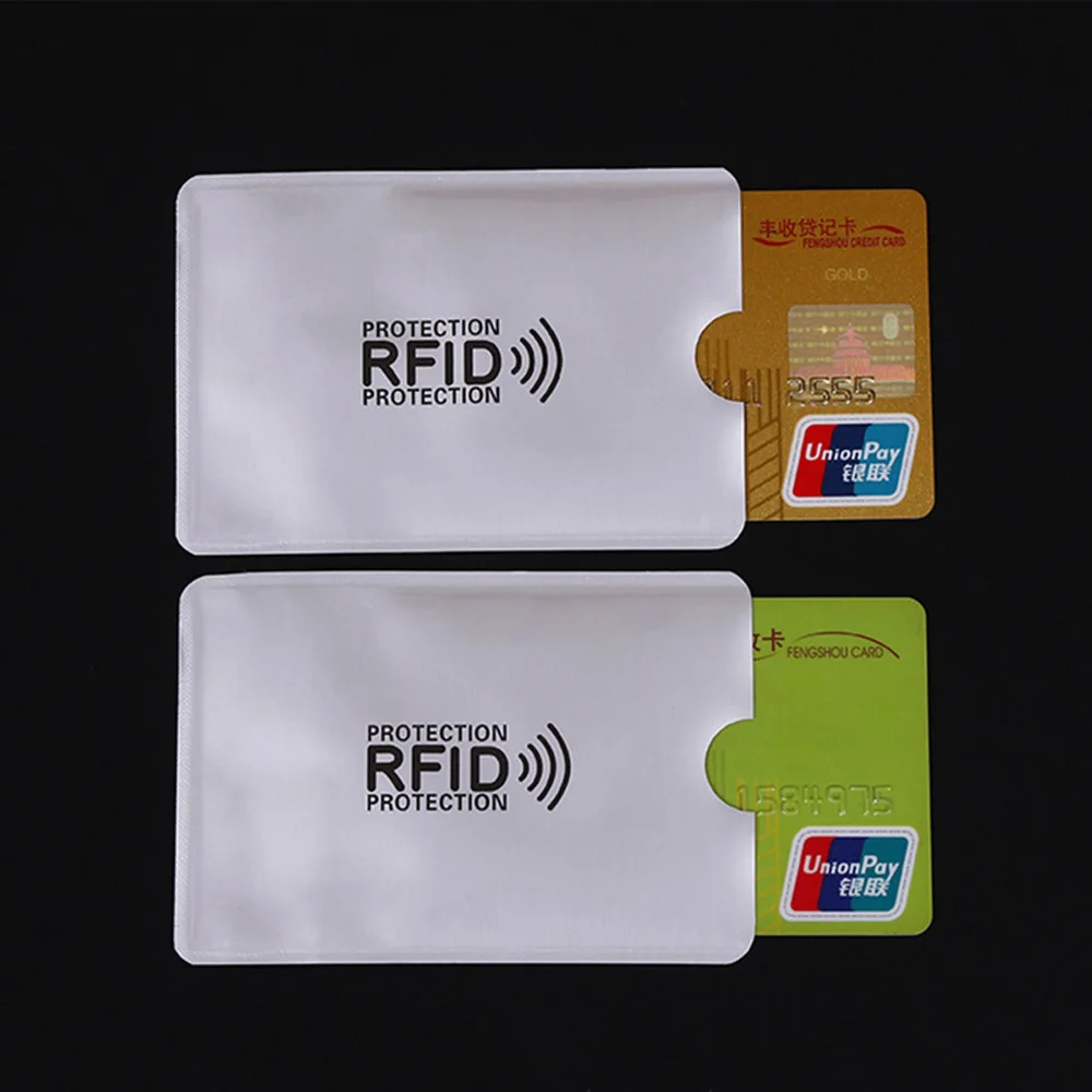 RFID Blocking Aluminum Sleeves – Secure Pouch Holder for Credit Cards and Passports (100 Pack)