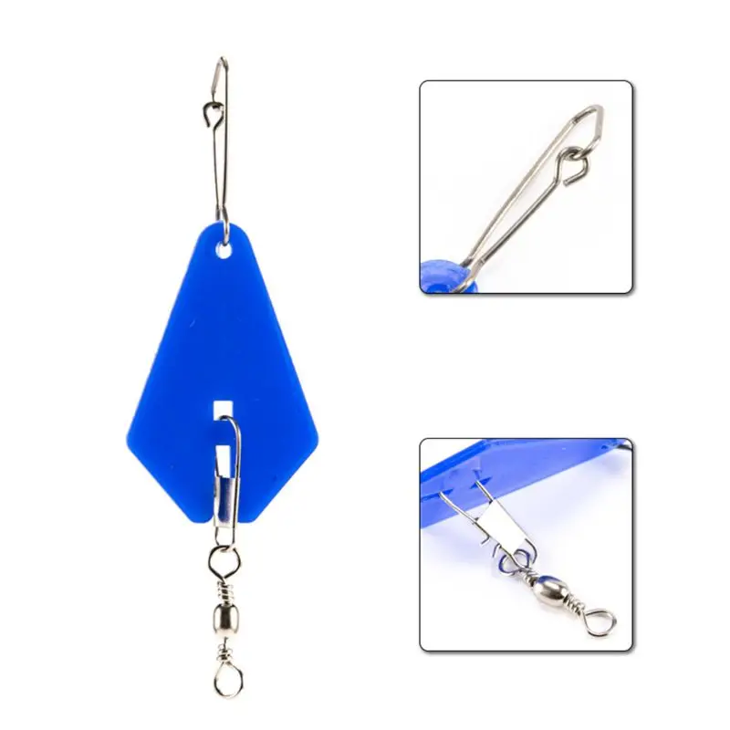 

10 Pcs/pack New Fishing Gear Equipment Anti-bite Triangle Board Diving Boards Tow Ring Fishing Accessories Tools