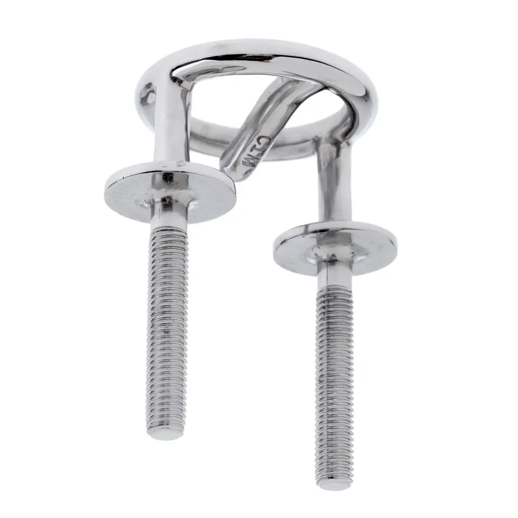 Stainless Steel Marine Boat Water Ski Tow Rope Hook Bracket Transom Mount