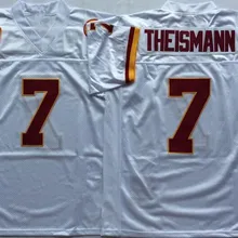 Мужские Ретро 7 Joe Theismann сшитые имя и номер футбольные футболки Размер M-3XL