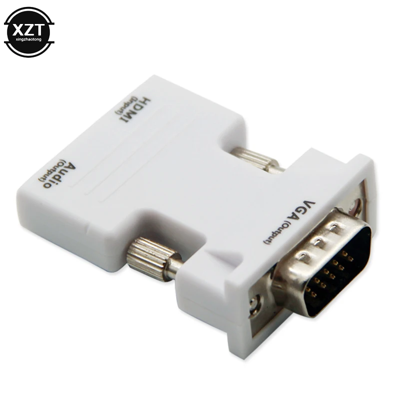 HDMI Женский к VGA Мужской конвертер с аудио адаптером поддержка 1080P выход сигнала конвертер+ аудио кабели для HDTV ноутбука