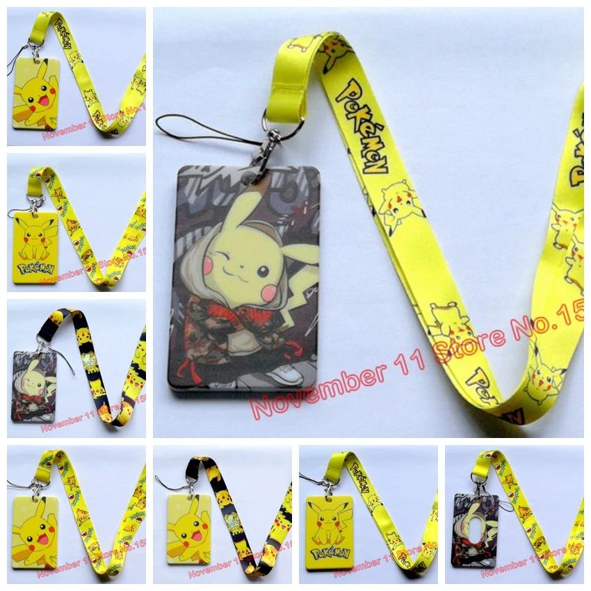 

1Pcs Cartoon Neck Strap Card Bus ID Holders Identity Badge Lanyards Hang Rope Lariat For Name Card WQ-04