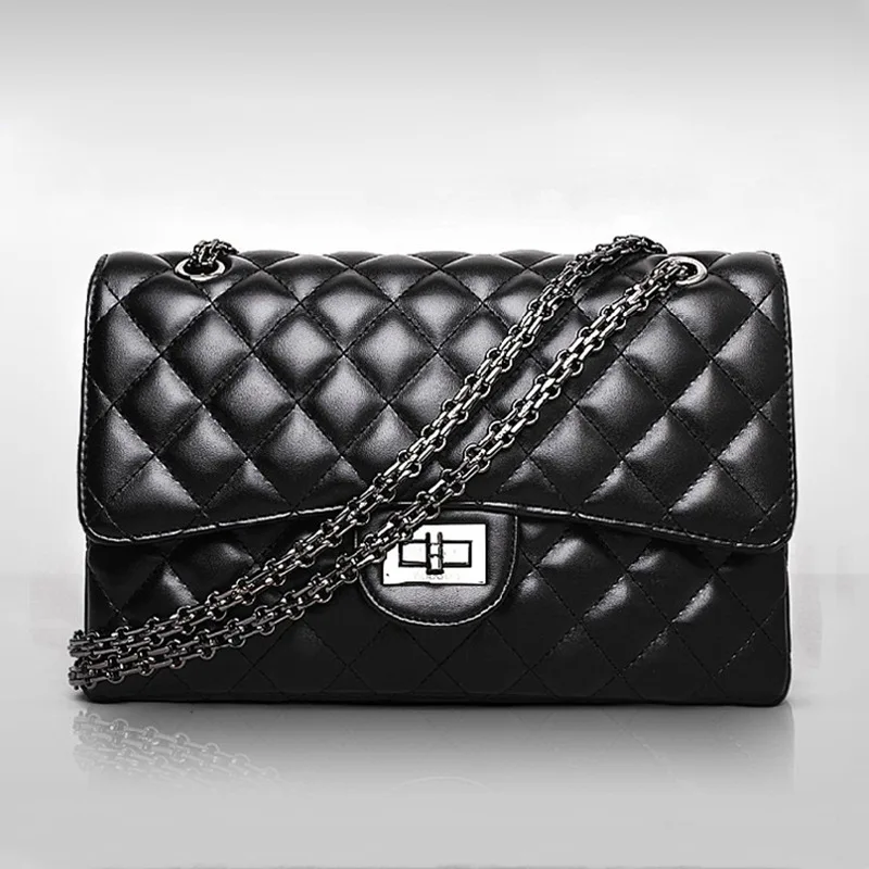 Square Bag Chain Messenger-Bag Wild-Shoulder Small Tide Fashion European Lingge And American