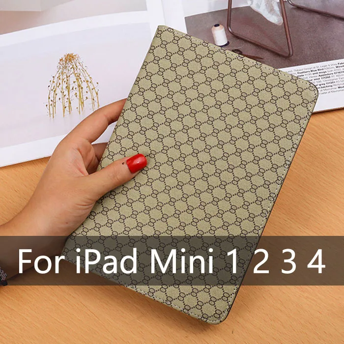 Фиолетовый Для iPad Mini 1 2 3 4 PU кожаный чехол геометрический клетчатый флип Авто Режим сна Wake УПО Стенд чехол для iPad Mini 5 умный чехол - Цвет: Фиолетовый