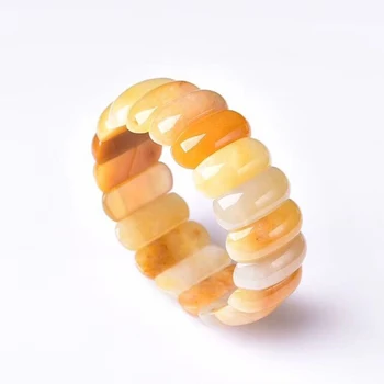 

JoursNeige Old Yellow Natural Stone Bracelets Noble for Women Girl Friend Gift Single Lap Bracelets Hand Row Fashion Jewelry